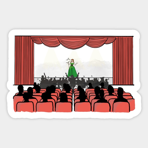 Theatre Sticker by drknice